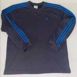 Adidas Long Sleeve Large Grey/Blue